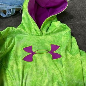 Under armour kids hoodie like green
